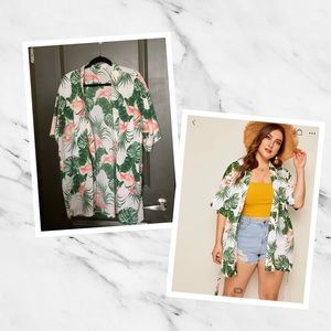 Tropical Print Kimono